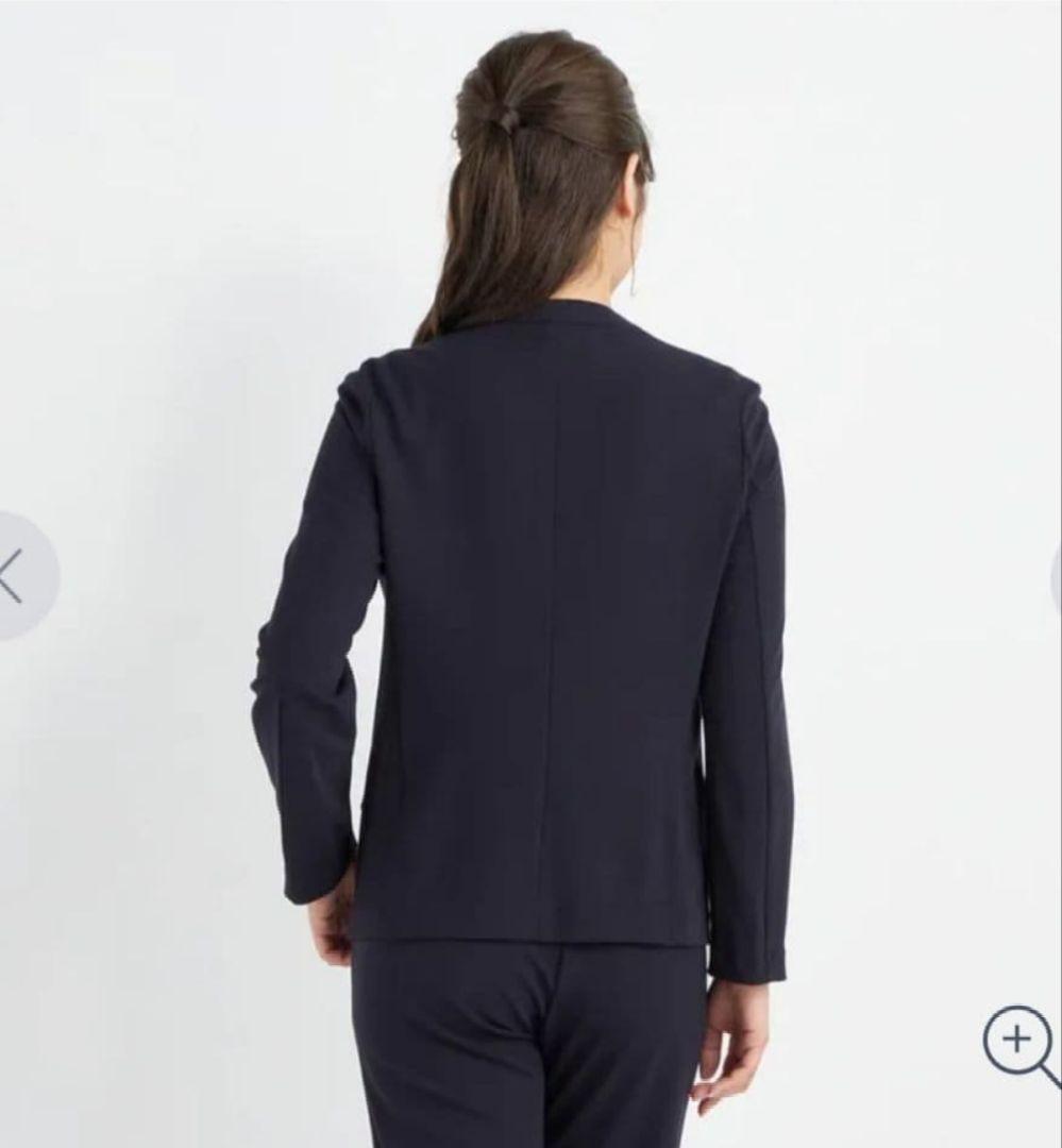 AOKIアオキ パジャマスーツ ミラノリブ ノーカラージャケット セットアップ