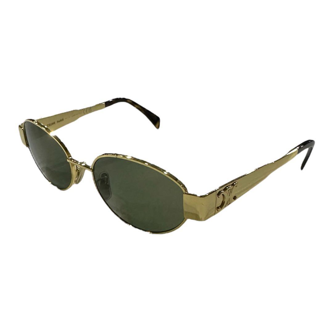 CELINE ゴールド オーバル型 サングラス