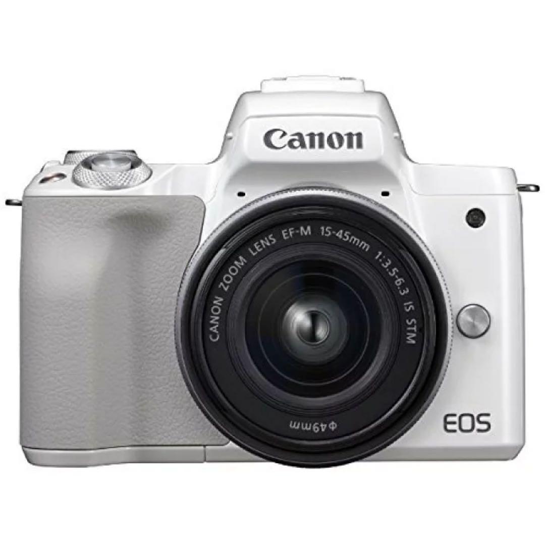 Canon EOS Kiss M ホワイト 本体とレンズ付き
