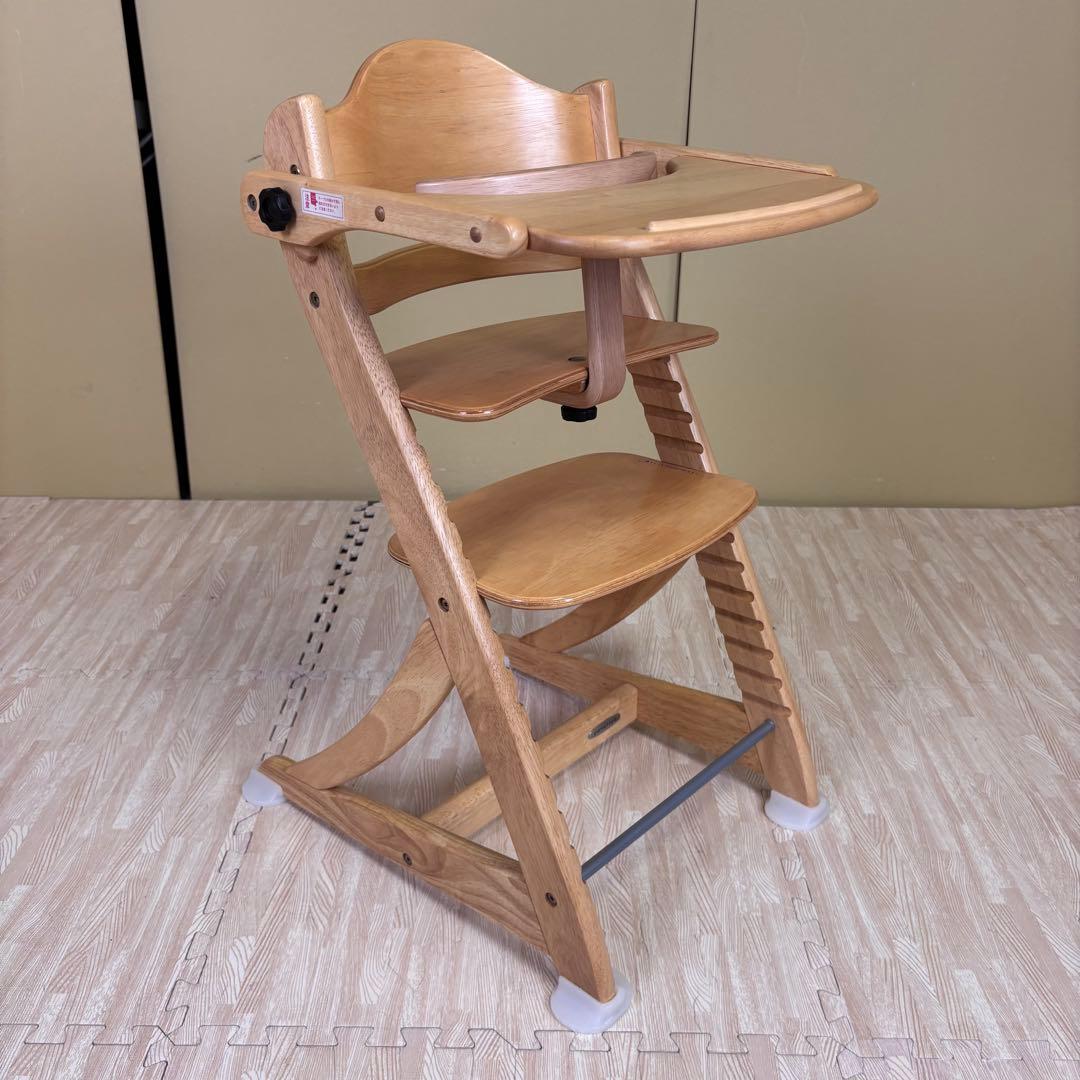 除菌清掃済　☆美品☆　大和屋　すくすくスリムフィットチェア　テーブル＆ガード付