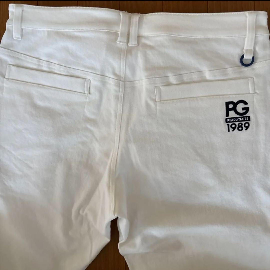 パーリーゲイツ　PEARLY GATES コットンストレッチパンツ ホワイト★6