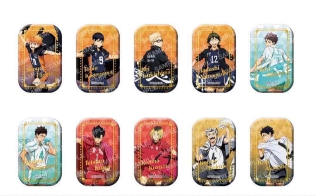 ハイキュー！！　スクエア缶バッジBOX（横断幕第1弾）新品未開封セブンネット限定