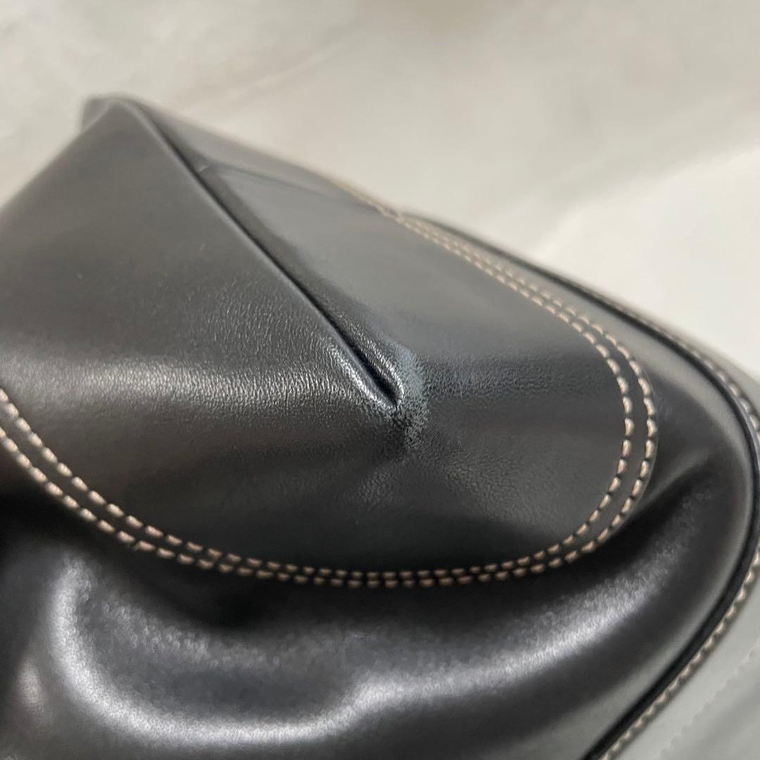 美品　コーチ　トートバッグ　本革　大容量　ポーチ付き