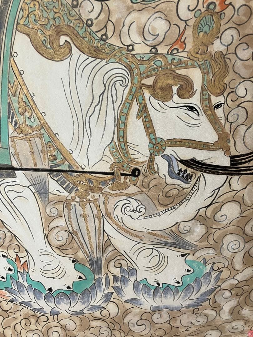 中国　敦煌莫高窟　壁画模写　模写（　薫峰画伯　）額縁なし