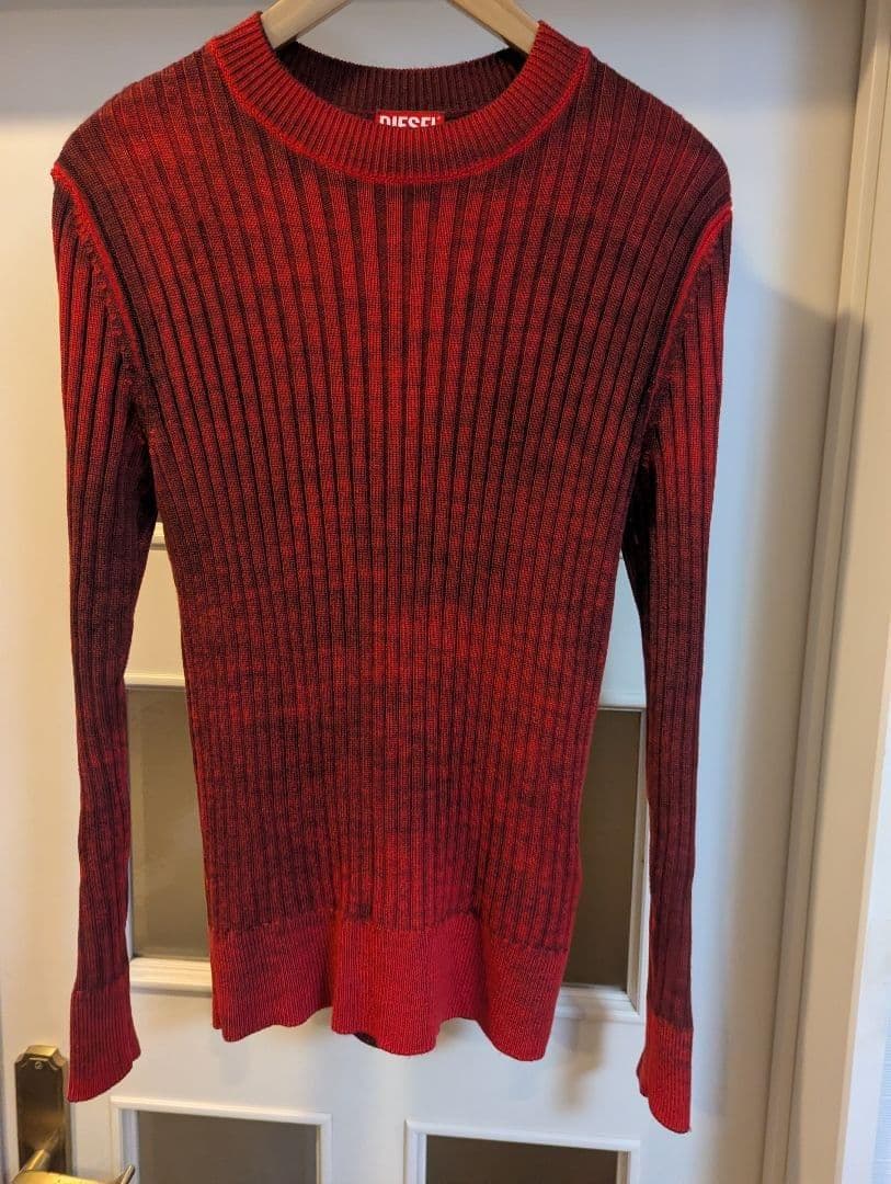 DIESEL 23AW 美品希少OURS着用モデル オールオーバープリントニット