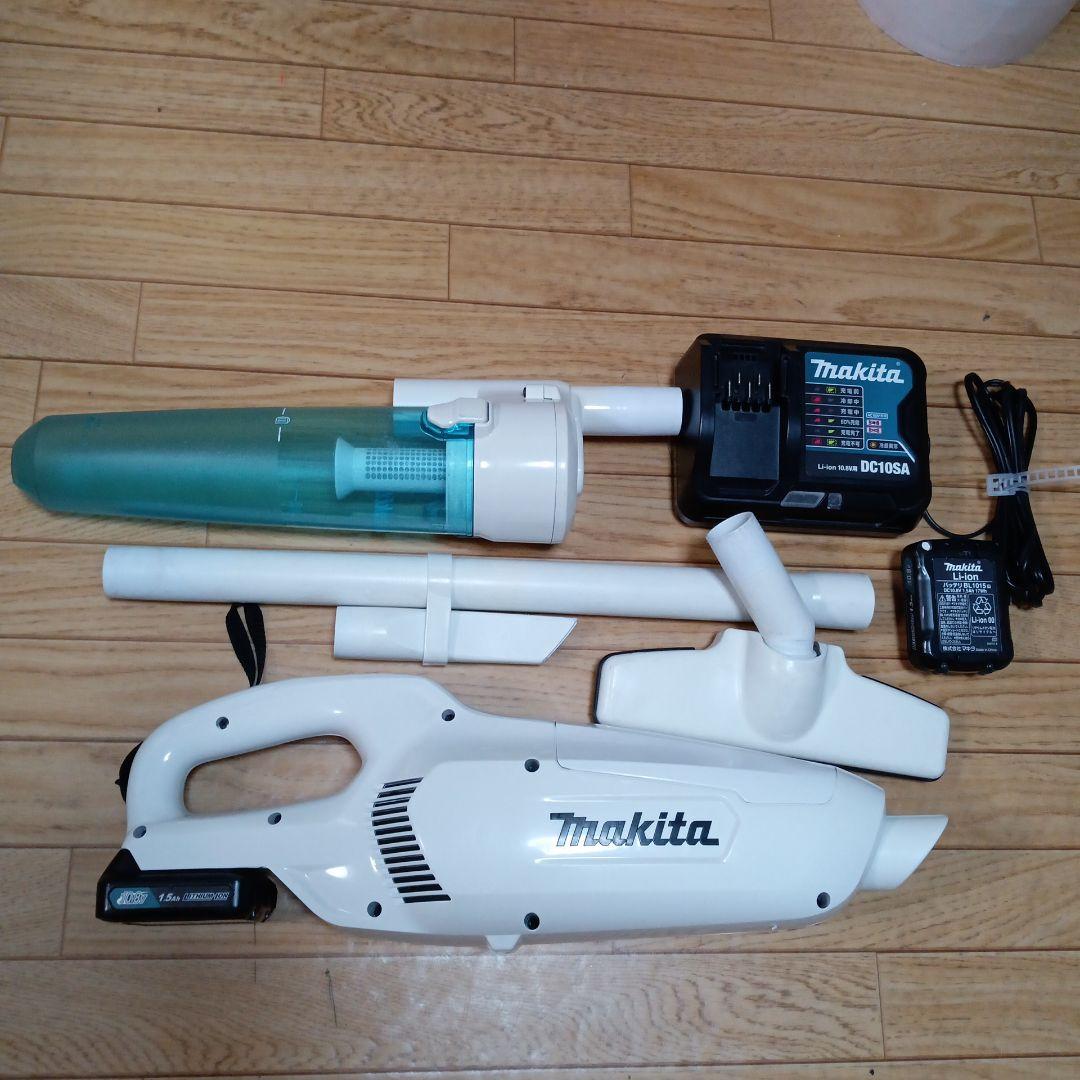 マキタ10.8V充電式クリーナCL107FD バッテリ2個、サイクロン、充電器付