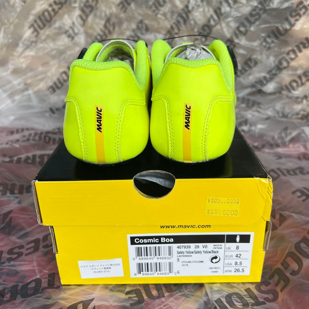 c*6様 MAVIC COSMIC Boaイエロー サイズJ26.5 E42 U