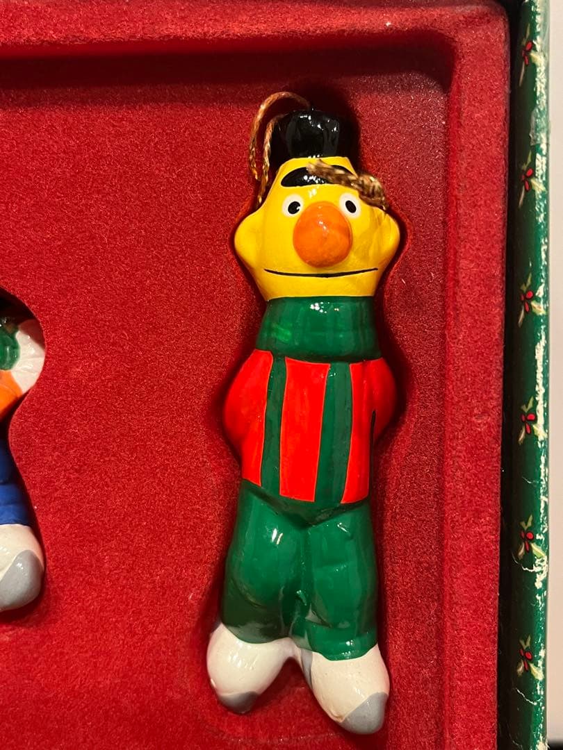セサミストリート クリスマスオーナメント 陶器
