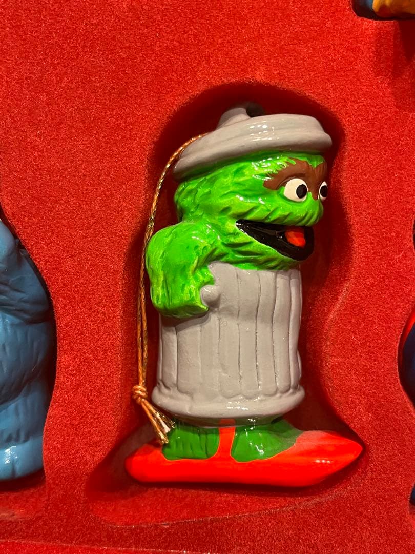 セサミストリート クリスマスオーナメント 陶器