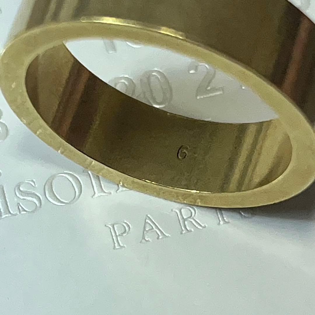 未使用 Maison Margiela ゴールド リング シルバー925 指輪