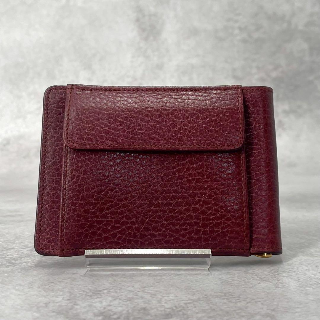 【極美品】カルティエ　マネークリップ　フラグメントケース　小銭入れ付　レザー