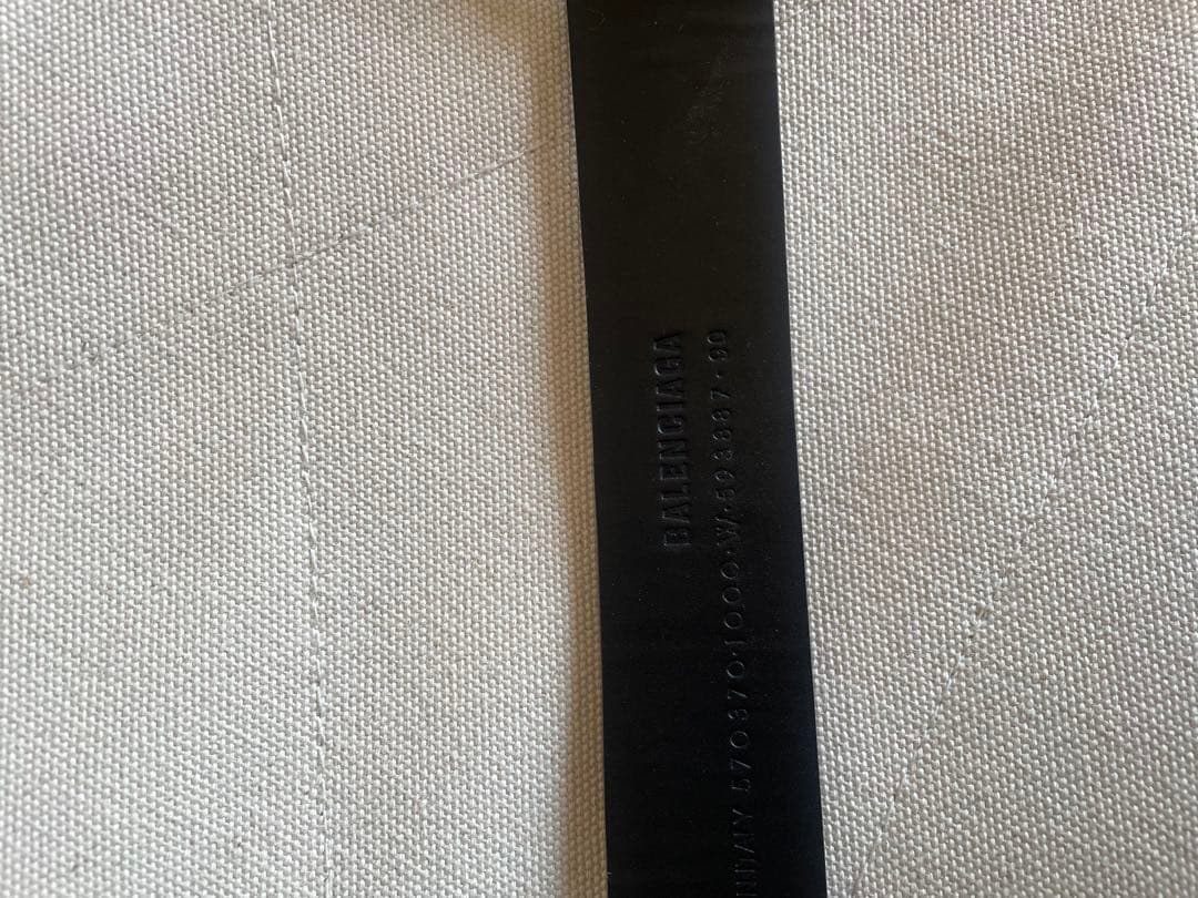 Balenciaga 黒 レザーベルト