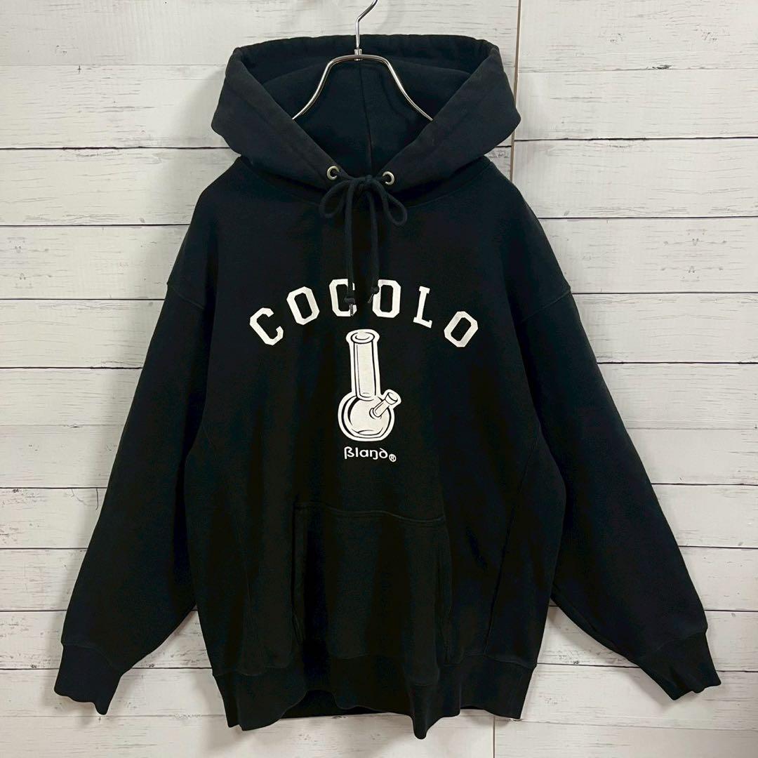 1【人気Lサイズ】ココロブランド☆定番人気 センタービッグロゴパーカー☆7395