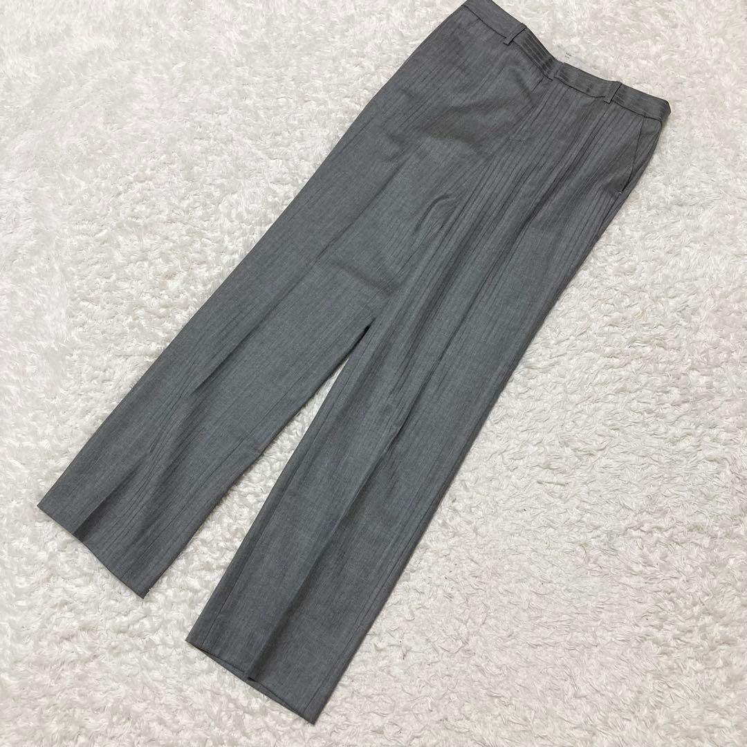 極美品♡23区 Bahariye パンツスーツ セットアップ ストライプ グレー