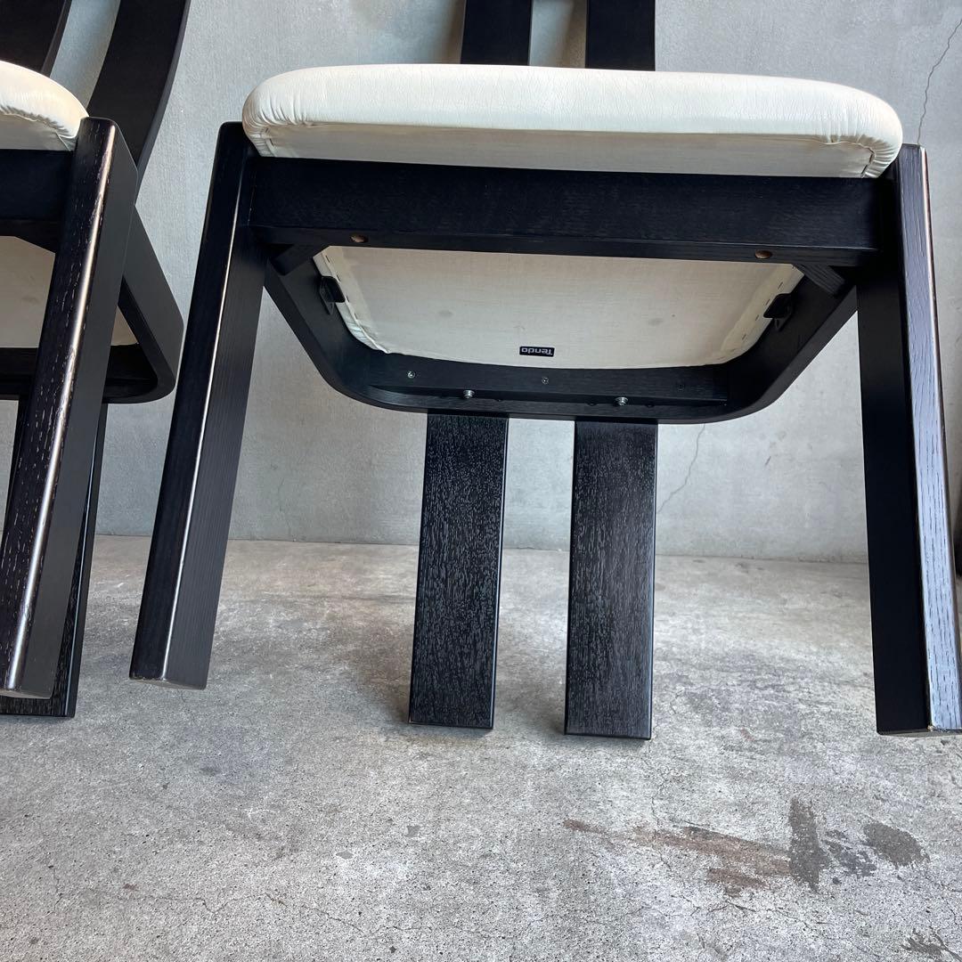 極美品　天童木工　ハイバック　ダイニングチェア　4脚セット　オーク材　モダン