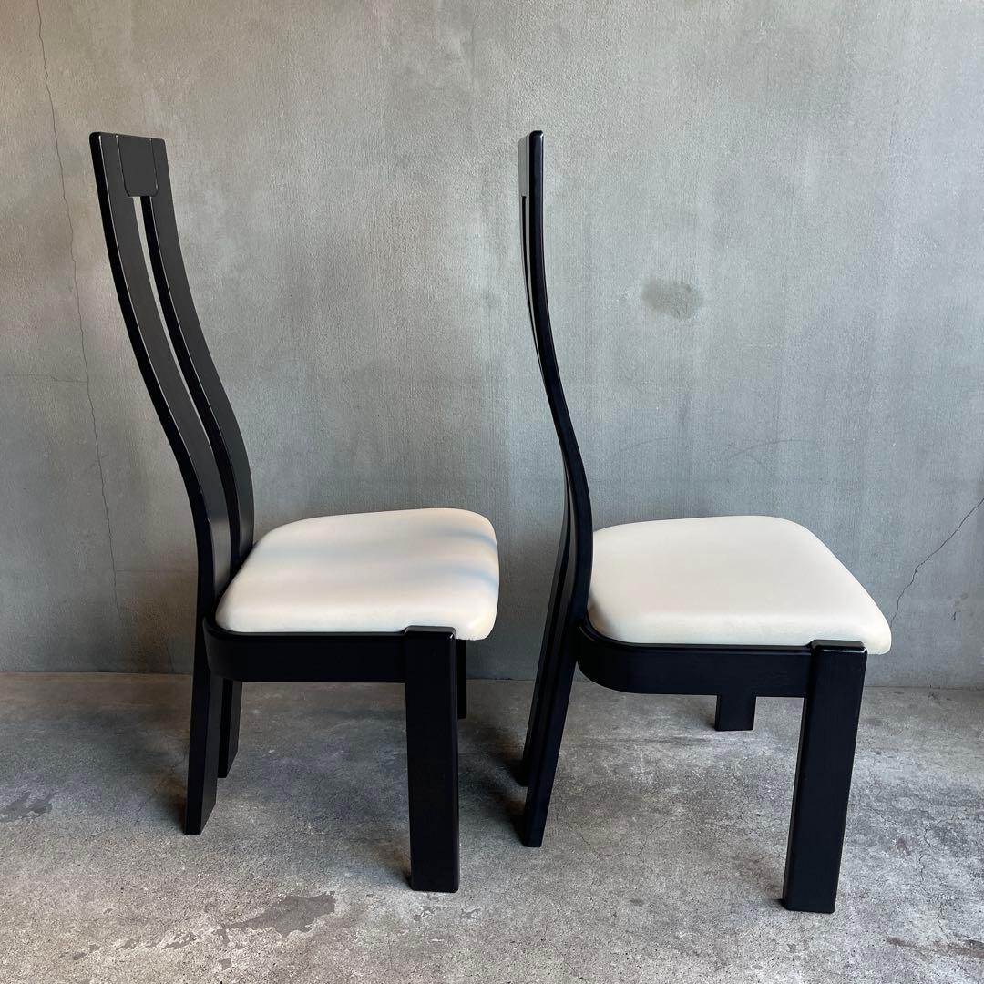 極美品　天童木工　ハイバック　ダイニングチェア　4脚セット　オーク材　モダン