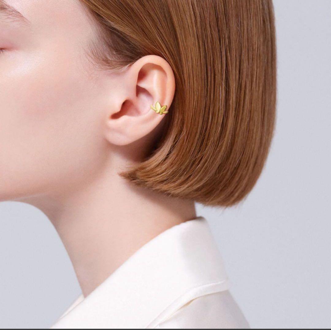 AHKAH アンパピヨンブリリアン イヤーカフ　蝶々