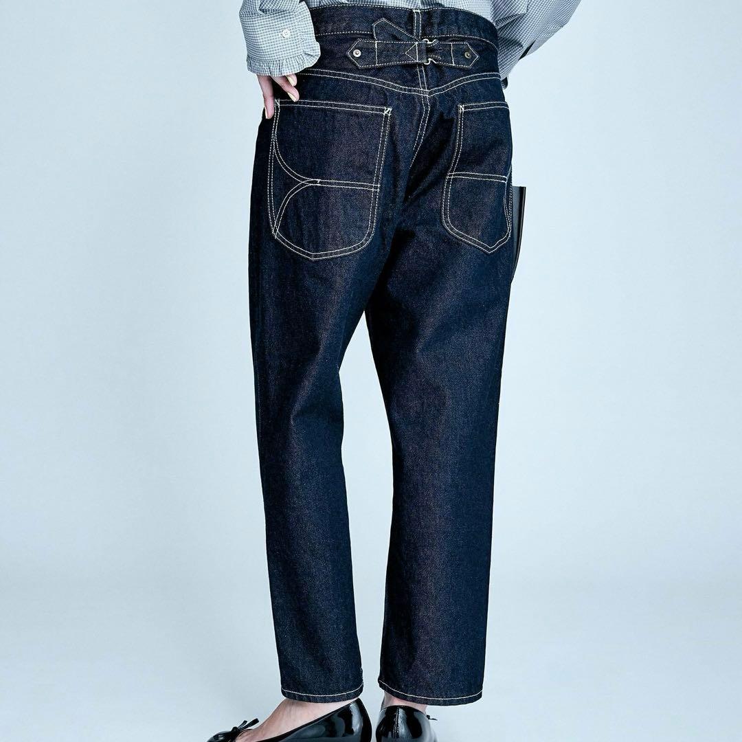 【BRILL ブリル】ボタンフライデニムパンツ/美品/育てるデニム/インディゴ