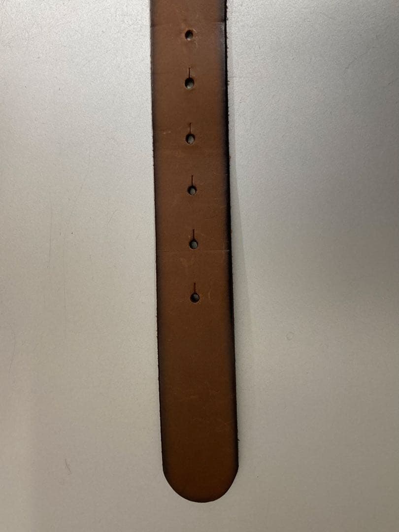 ラルフローレン　エンボスデザイン レザーベルト