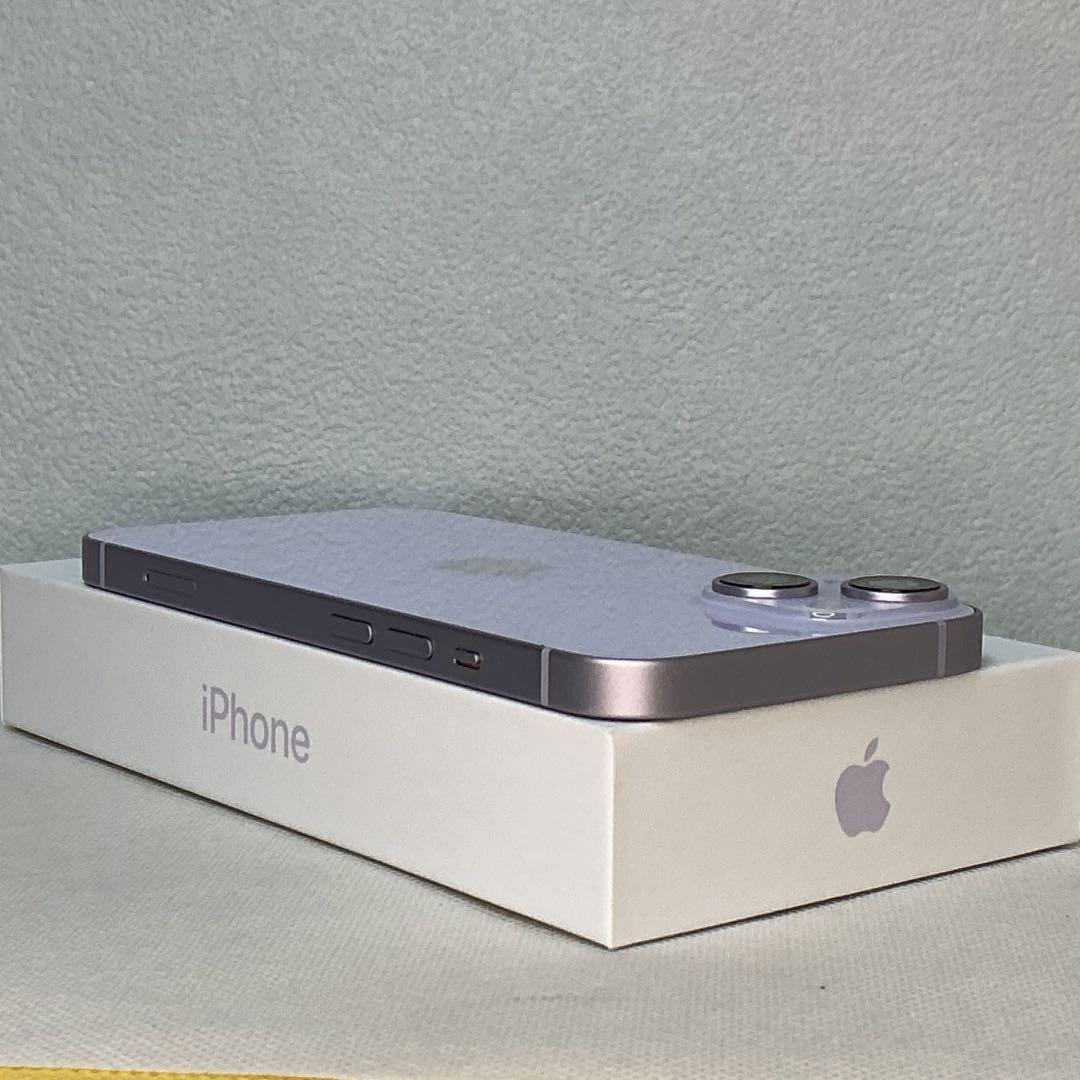 [極美品]IPhone14 ￼新品バッテリー100% SIMフリー