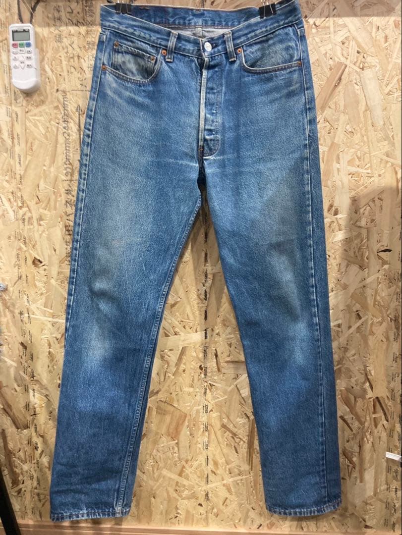 80's USA製 levi's 501 赤耳移行期 金脇割W34L34