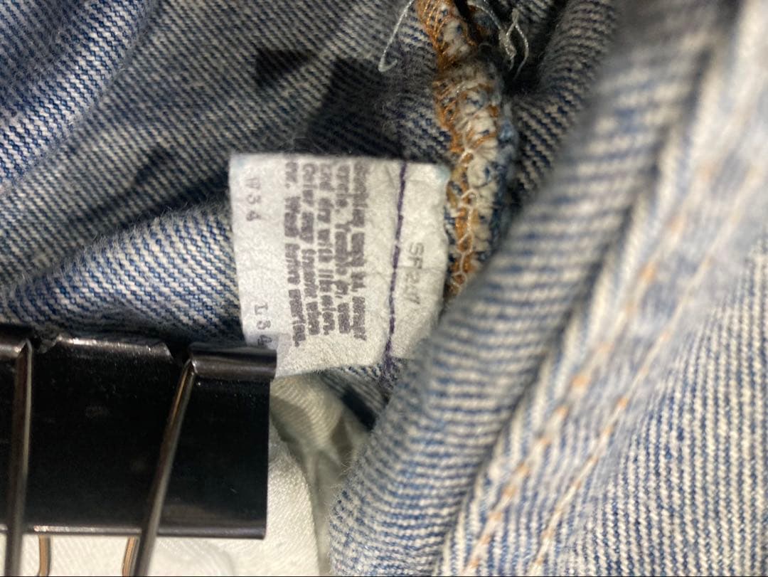 80's USA製 levi's 501 赤耳移行期 金脇割W34L34