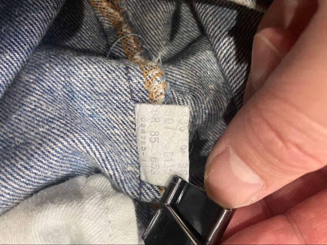 80's USA製 levi's 501 赤耳移行期 金脇割W34L34