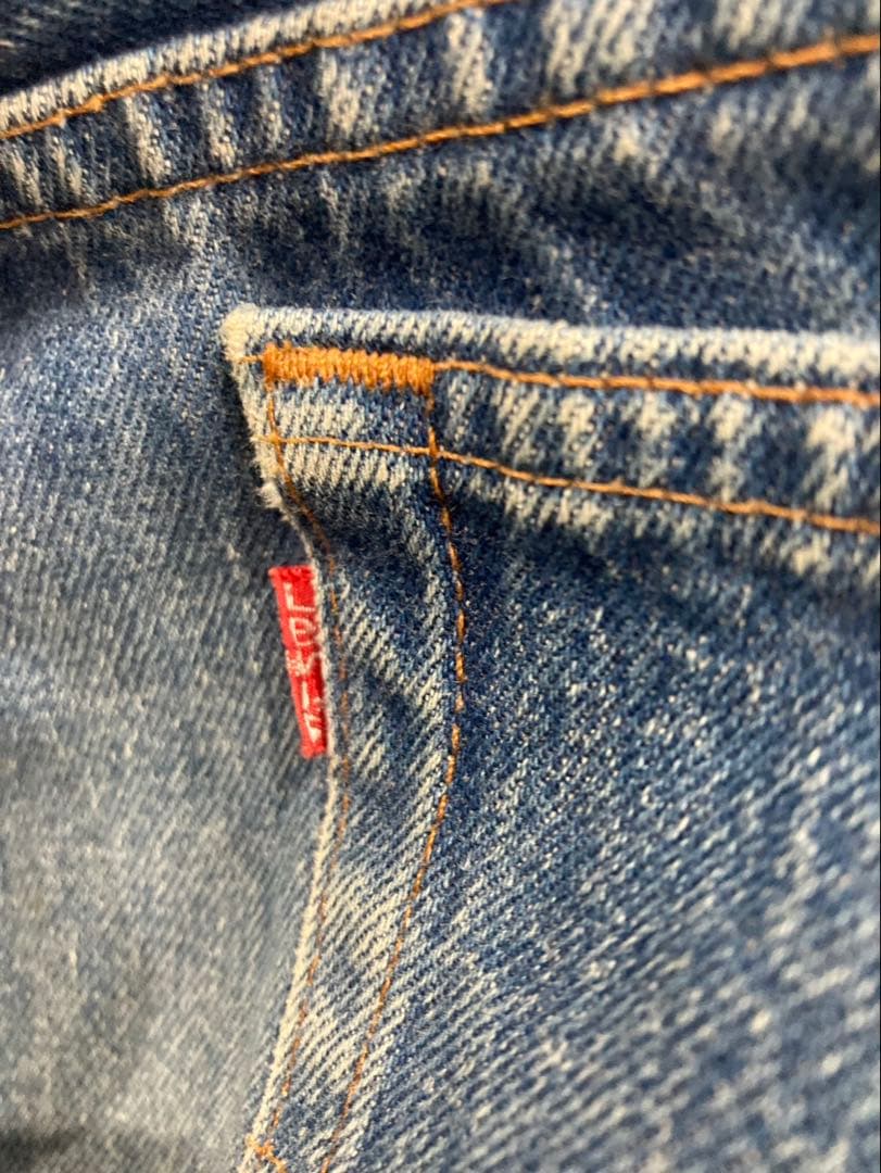 80's USA製 levi's 501 赤耳移行期 金脇割W34L34