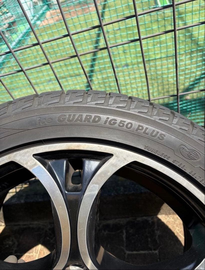 【中古】１７インチスタッドレスタイヤ ホイール４本セット（215/45R17）