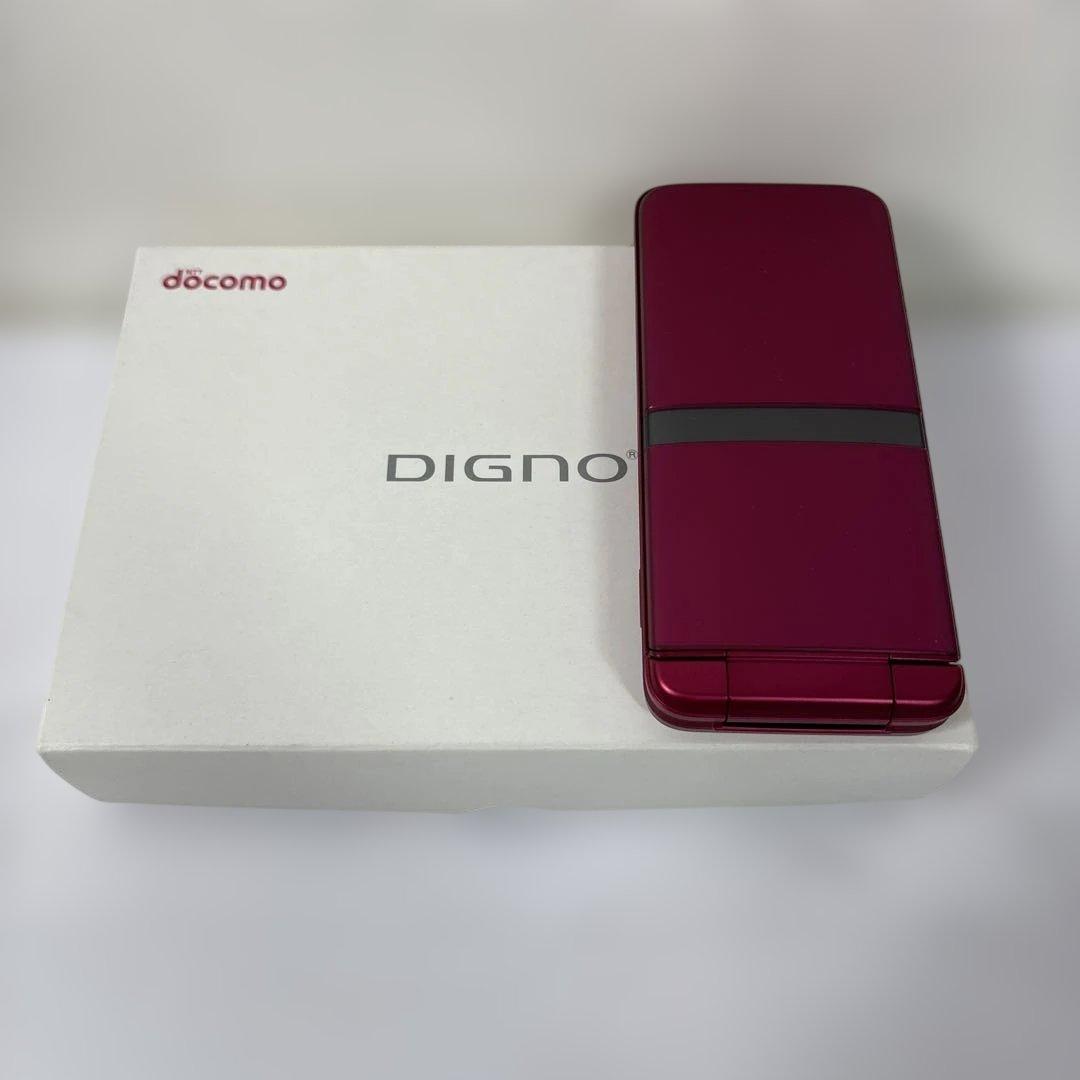 【美品】DIGNOケータイ KY-42C レッド ドコモ docomo