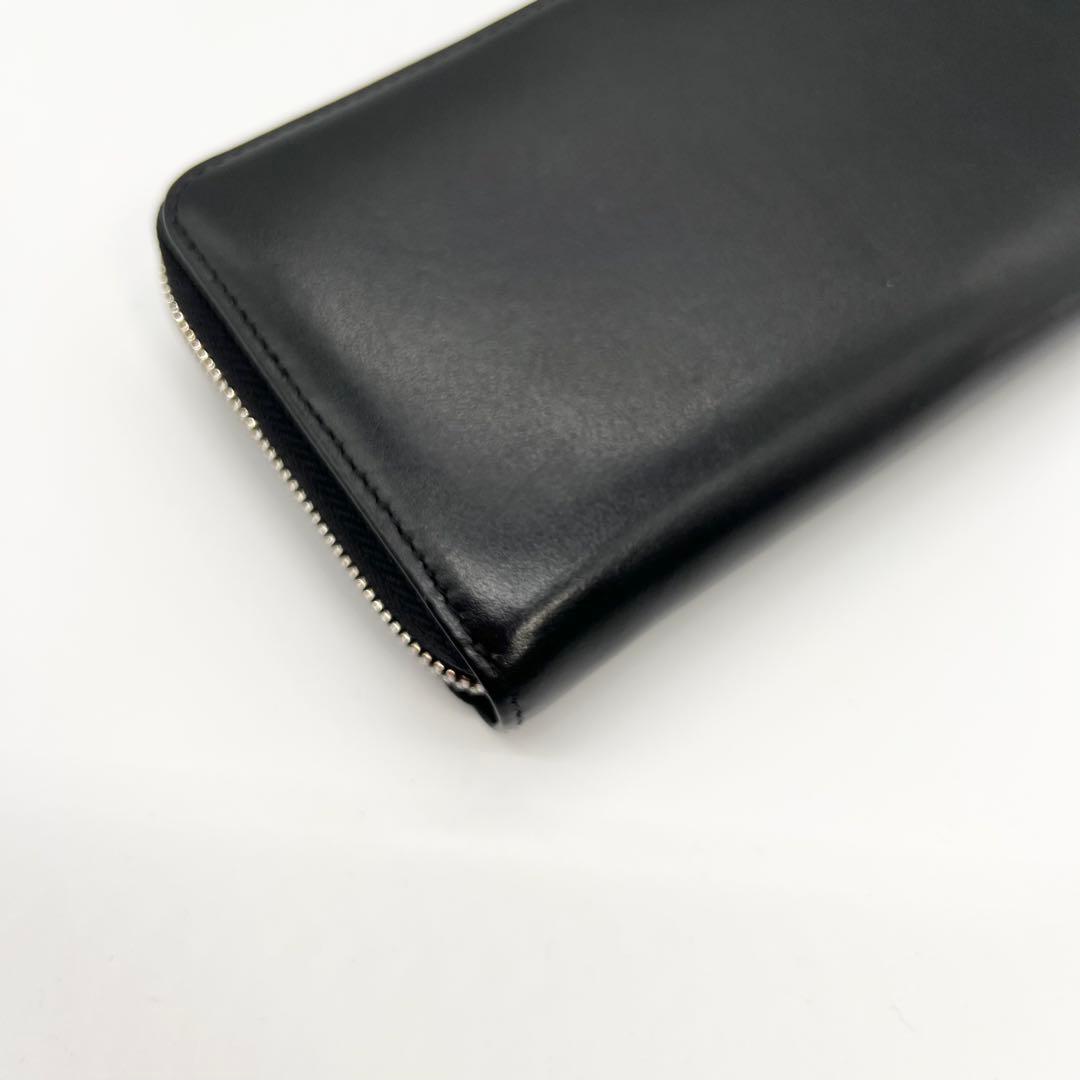 極美品✨DIESEL　長財布　Dロゴ　HOLI-D　レザー　ブラック　現行