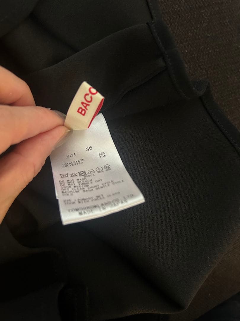 【新品未使用】24aw BACCA ジョーゼットサテン 2WAYポンチョブラウス