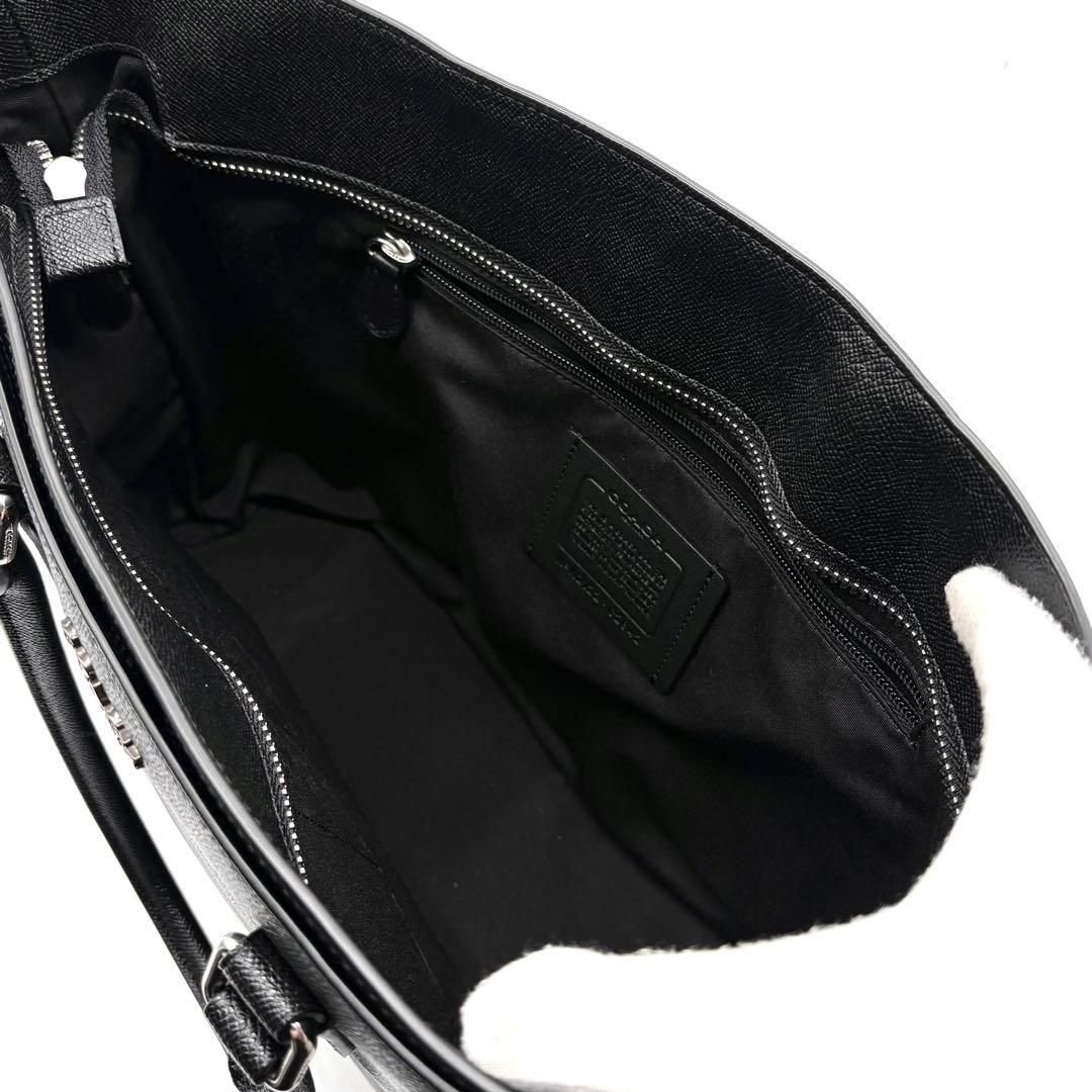 【未使用級】コーチ ベケット ビジネス トートバッグ 2way レザー ブラック