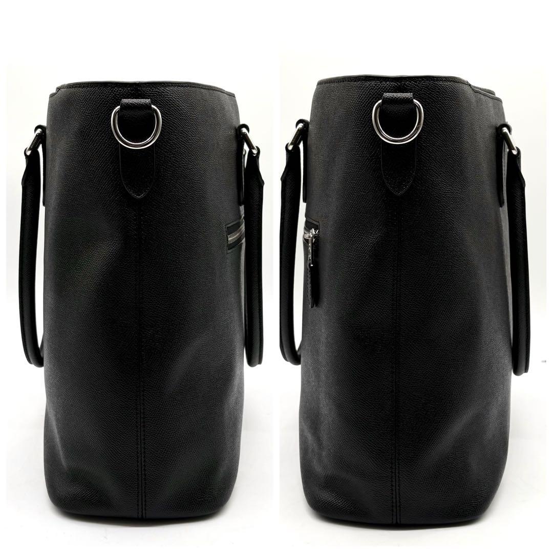 【未使用級】コーチ ベケット ビジネス トートバッグ 2way レザー ブラック
