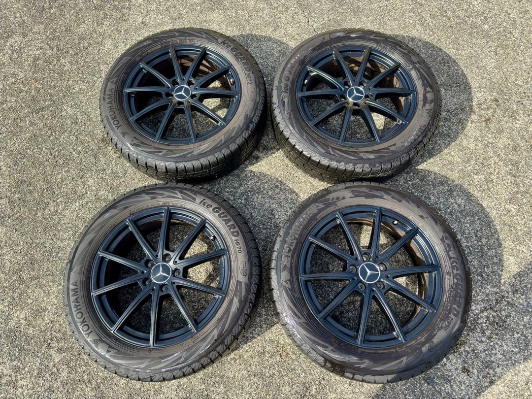 ベンツGLB純正ホイール+スタッドレス ヨコハマ アイスガード215/60R18
