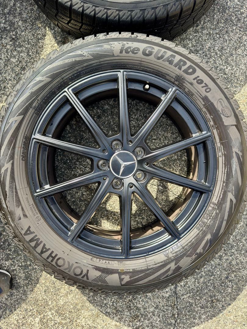 ベンツGLB純正ホイール+スタッドレス ヨコハマ アイスガード215/60R18
