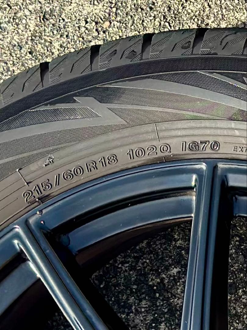 ベンツGLB純正ホイール+スタッドレス ヨコハマ アイスガード215/60R18