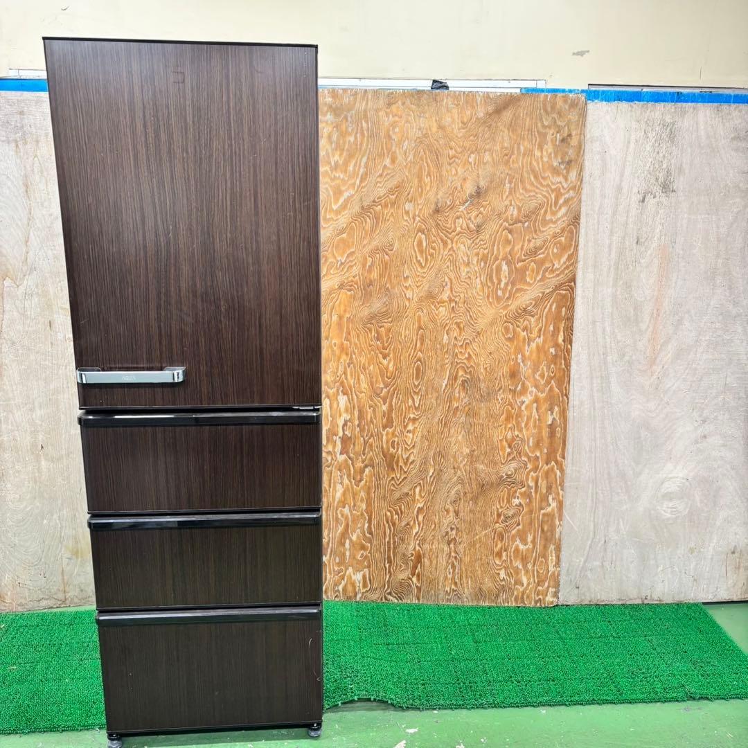 656 木目調　AQUA 大型冷蔵庫　458L 400L強　自動製氷　家庭用