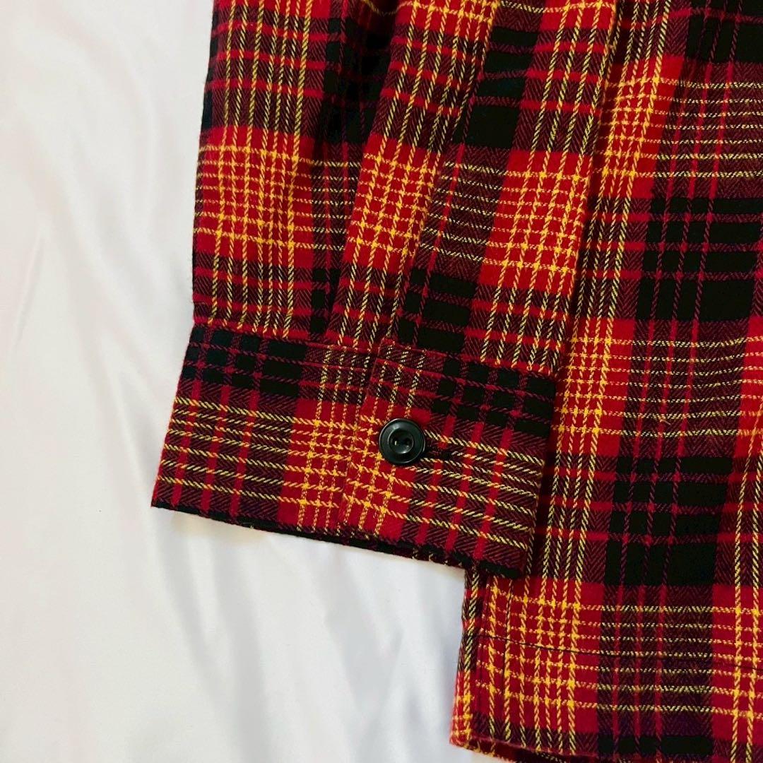 【未使用品】SCHOTT BROS ショット オープンカラー ネルシャツ L