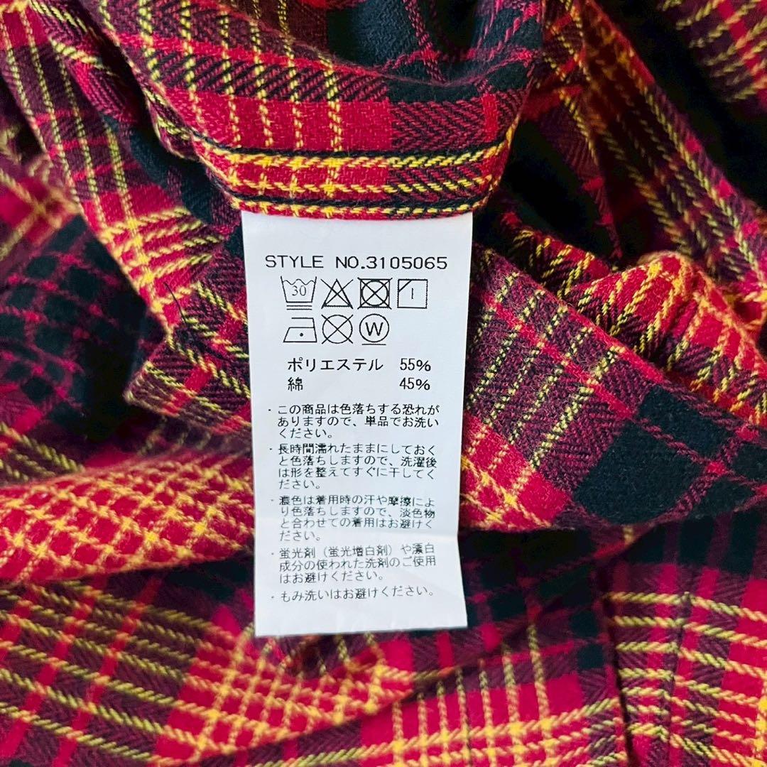 【未使用品】SCHOTT BROS ショット オープンカラー ネルシャツ L