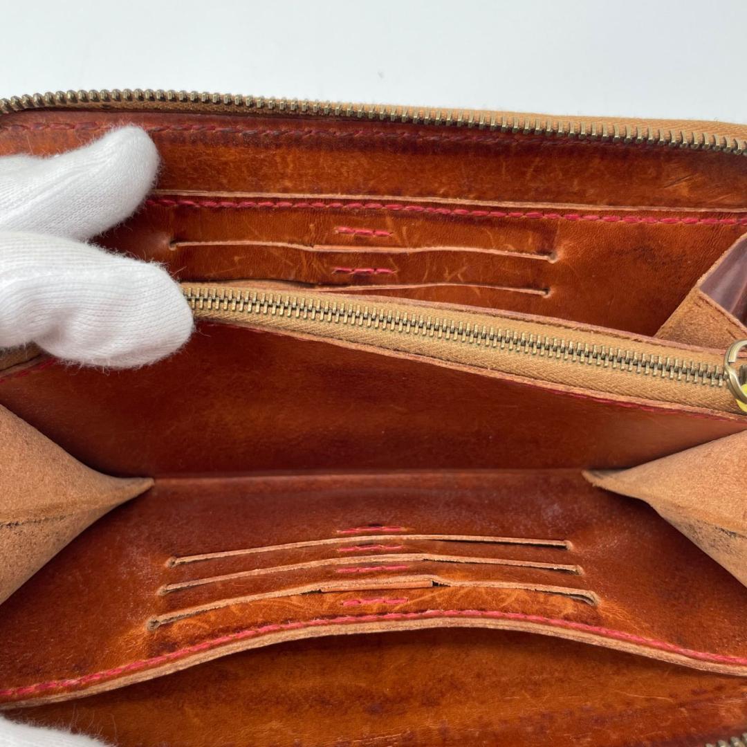 廃盤✨HENRY CUIR メッシュ 長財布 ラウンドファスナー ジップ レザー