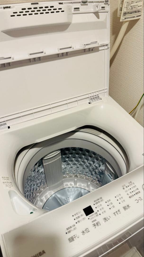 東芝 TOSHIBA 洗濯機 6kg AW-6GA4(W)