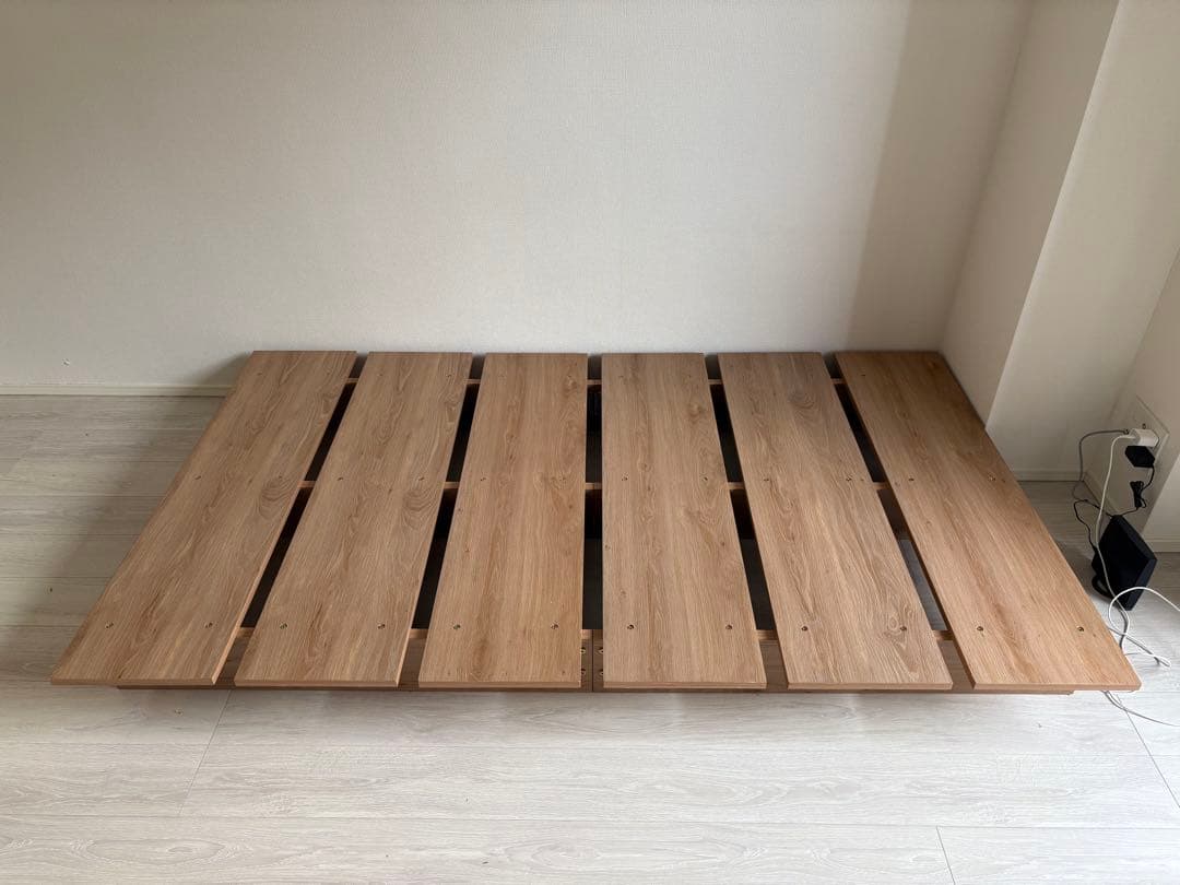 ※送料込　すのこベッドシングル兼セミダブル【都内引取可能】【マットレス付属可能】