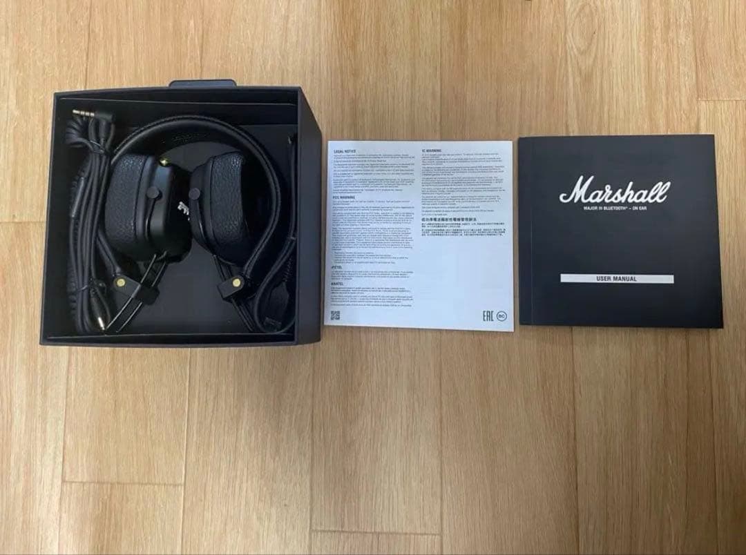 Marshall bluetooth対応　ヘッドフォン　ブラック