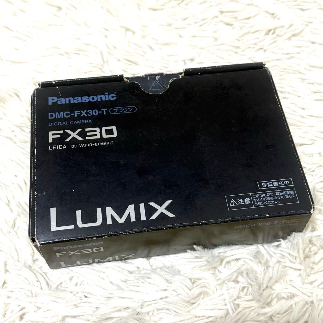 Panasonic LUMIX DMC-FX30 実働品 完品 ブラウンデジカメ