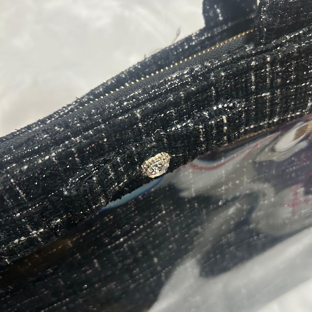 パレットリリー ツイードバッグ 痛バ A4 ブラック