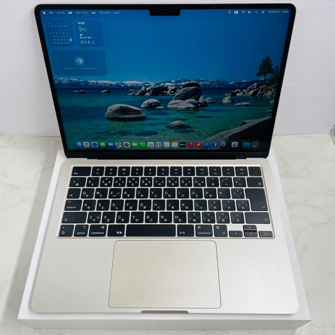 美品 MacBook Air 2022 M2 8GB 256GB WW7987