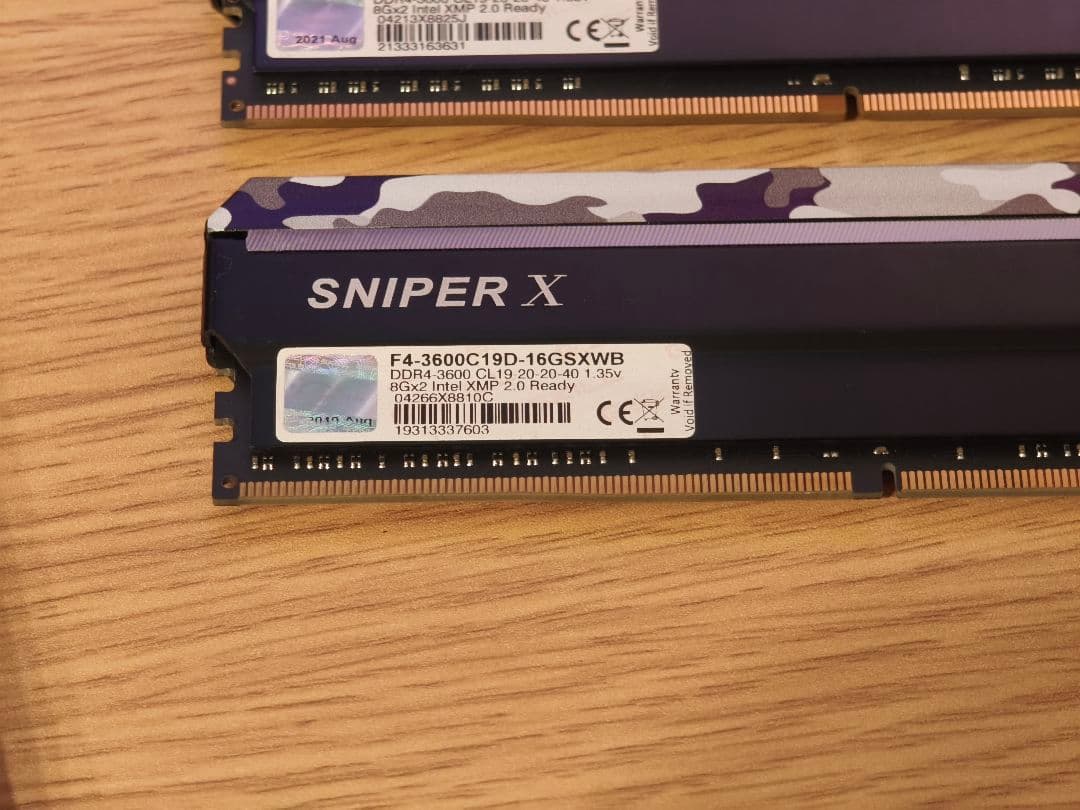 メモリー G.SKILL SNIPER X DDR4 3600MHz 32GB