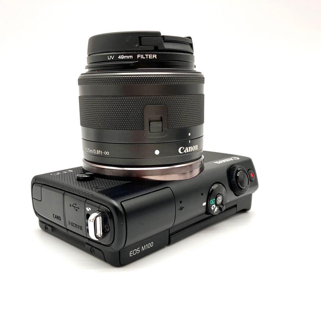 美品♪ Canon EOS M100 ブラック　15-45mmレンズキット
