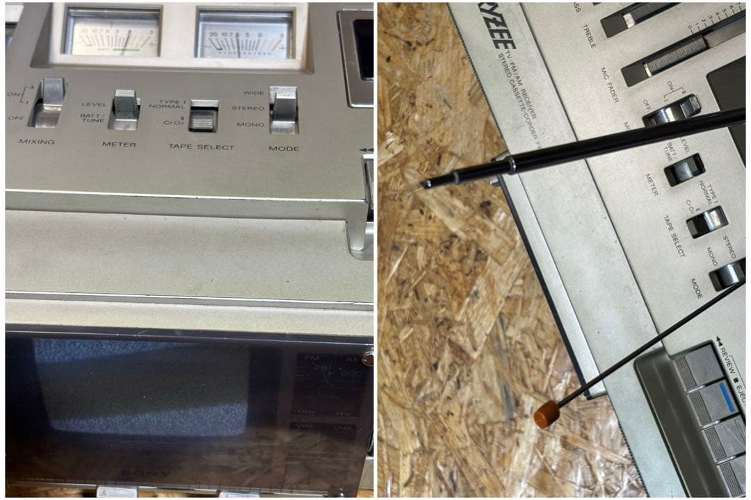 昭和レトロ カセット TV-AM/FMレシーバー FX-400 SONY